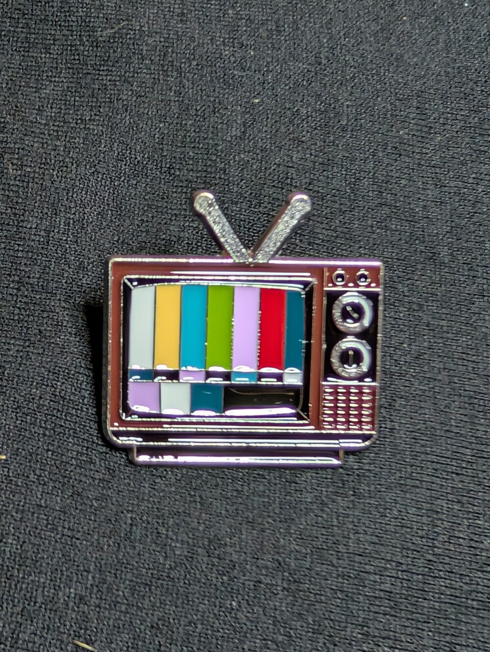 Retro TV Enamel Pin - Multicolor